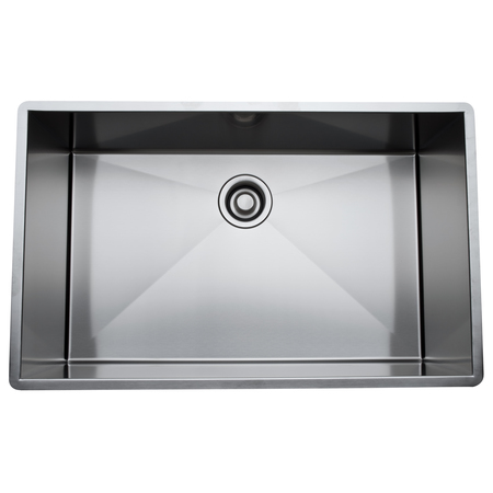 ROHL Italian Forze Single Bowl Kitchen Sink In Brushed Stainless RSS3018SB